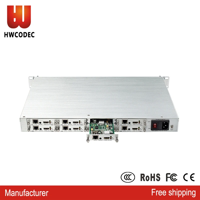 

HWCODEC 8 channel H.264/H.265 HDMI AV HD 1080p iptv cable tv digital video encoder IPTV