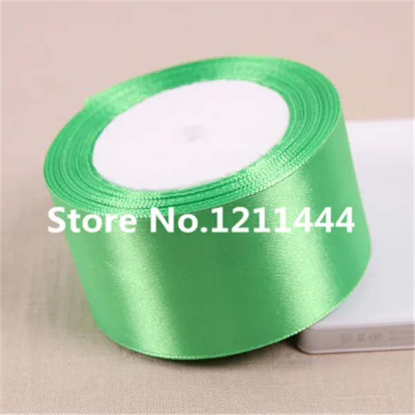 2inches Light Green 25 Yards/Roll 50mm Satin Ribbons for Wedding Party