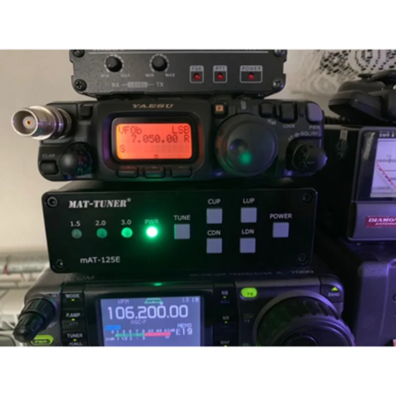 Lusya Магнитная удерживающая версия mAT-125E mAT125E HF авто-тюнер 120 Вт Автомобильный тюнер автоматическая антенна Ham Радио T0209