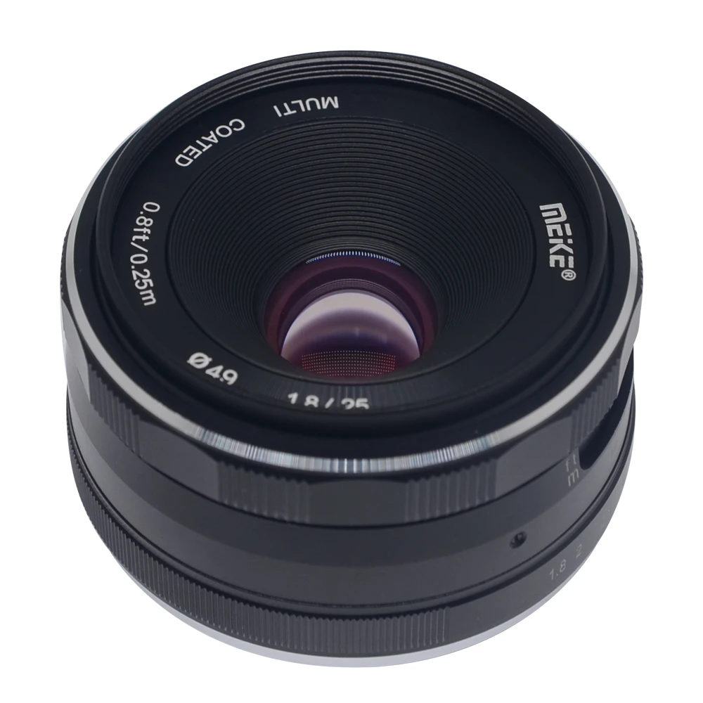 Meike 25mm f/1.8 Wide Angle Manual Focus Lens for