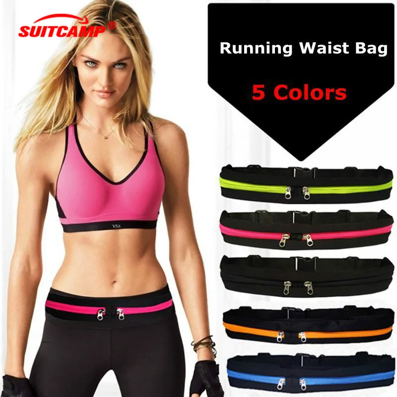 

Sports Bag Running Waist Bag Pocket Jogging Portable Waterproof Cycling Bum Bag Outdoor Phone Anti-theft Pack Belt Bags