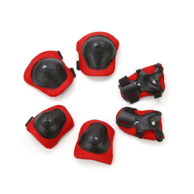 

6pcs/set Roller Skating Skiing Wrist Knee Elbow Protector Set Kids Riding Knee Pads Protection Outdoor Child Sports Safety Guard
