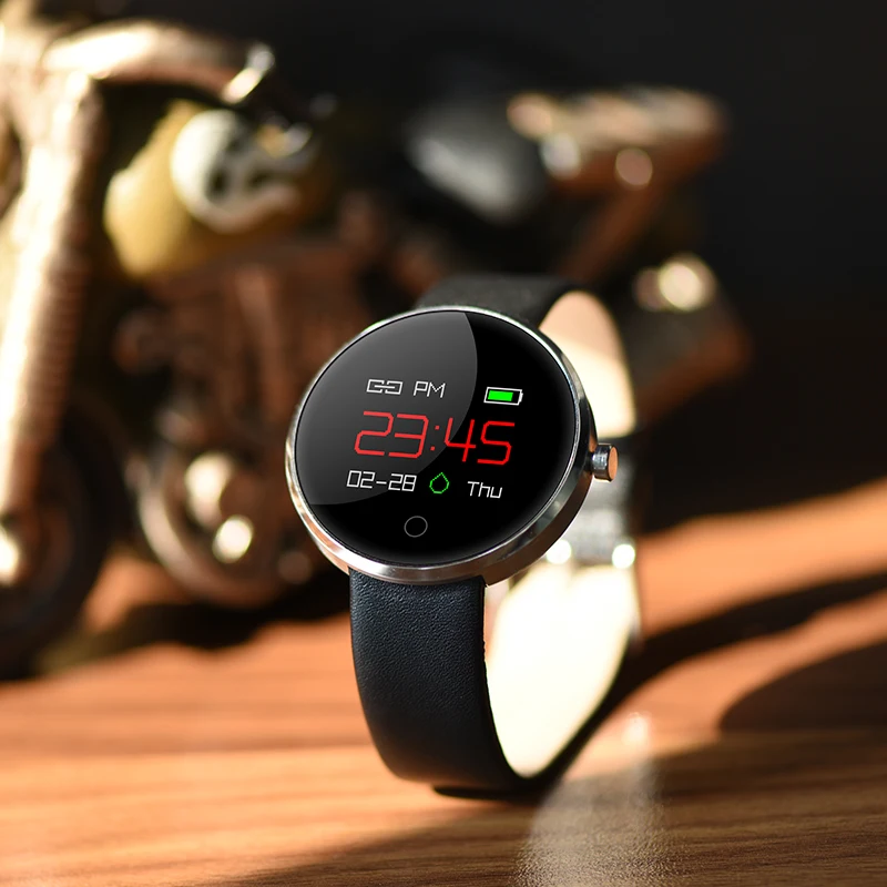 KAIHAI цветной фитнес браслет pulseras кожаный Смарт монитор сердечного ритма крови