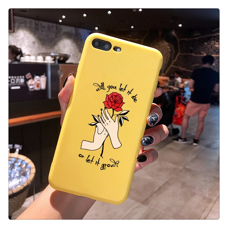 

Shawn Mendes In my blood Candy Color TPU Case phone For iphoneX 7 8 XS XR XSMAX Pink Red Yellow White Cover