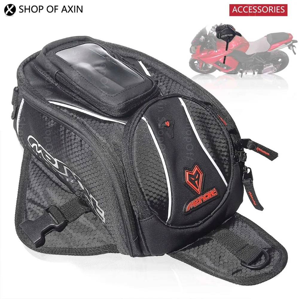 Common fit Motorcycle fuel tank bag Phone touchable pocket Crossbody