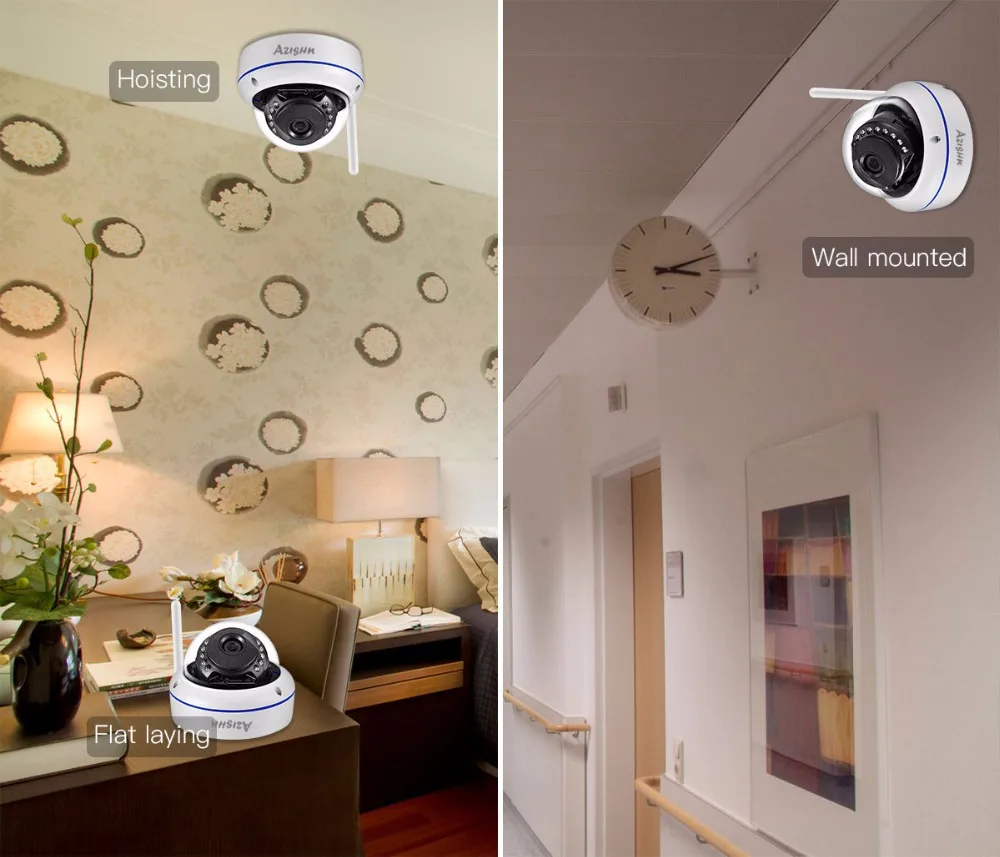 AZISHN 720P 960P 1080P HD ip камера 15 шт. IR LED с ночным видением внешняя/Внутренняя видео