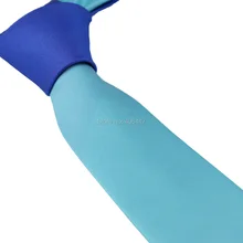 YIBEI Coachella Узкие галстуки голубой Узел контрастный небесно-синий галстук-бабочка мужские двухцветные Узкие галстуки 6 см жаккард Тканый тонкий шейный галстук