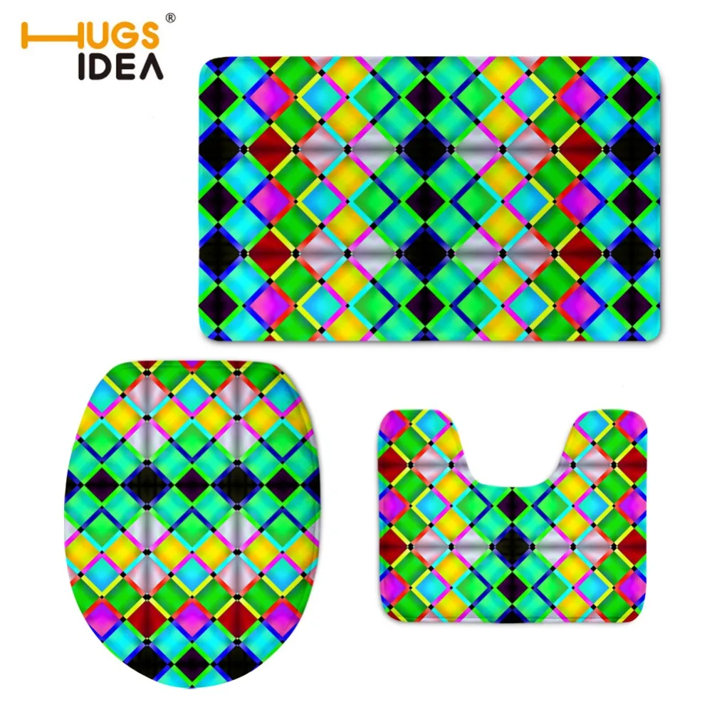 hugsidea velvet 3pcs set bathroom floor carpet 3d printing home hugsidea velvet 3pcs set bathroom floor carpet 3d printing home