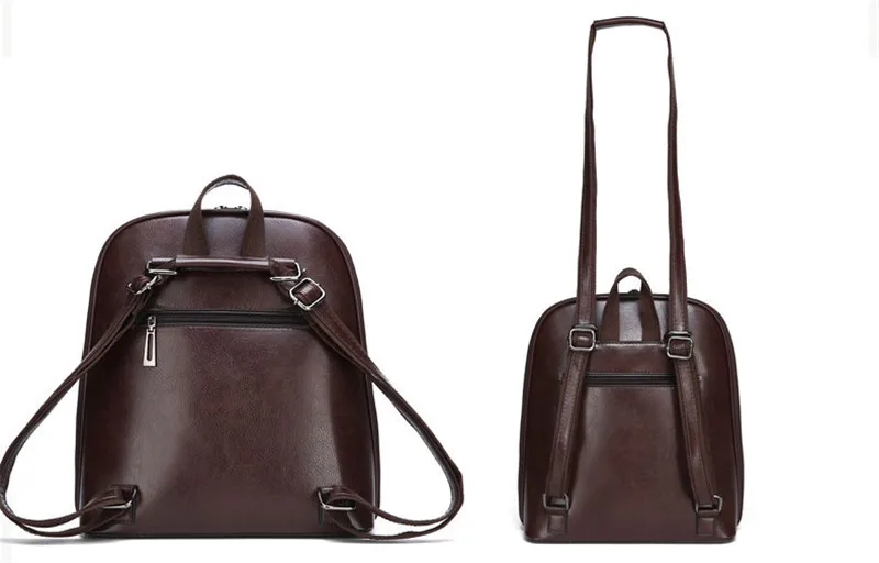 Новый Ретро масло воск кожаный рюкзак Для женщин большой Ёмкость Anti-theft рюкзак женский Повседневное сумка многоцелевой дорожная сумка
