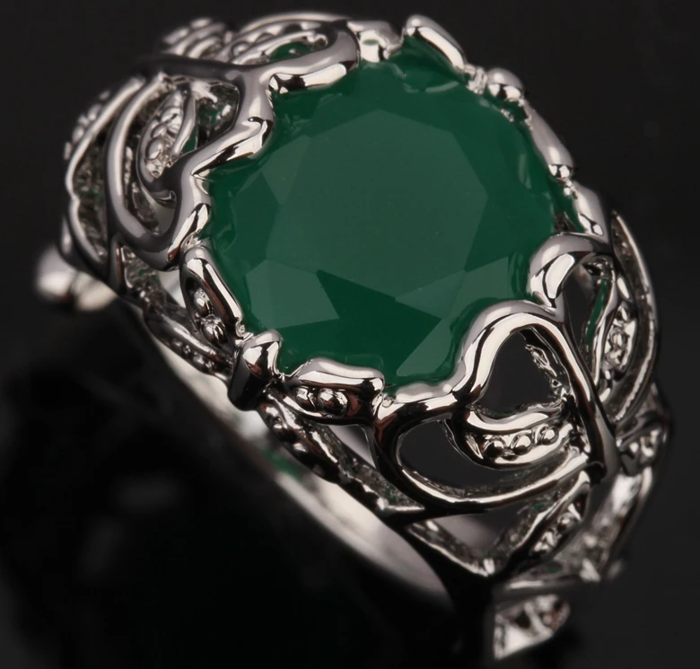 

Heart Shape Blue Green Zircon Red Garnet 925 Sterling Silver Ring Size 6 7 8 9 S0503 S0506