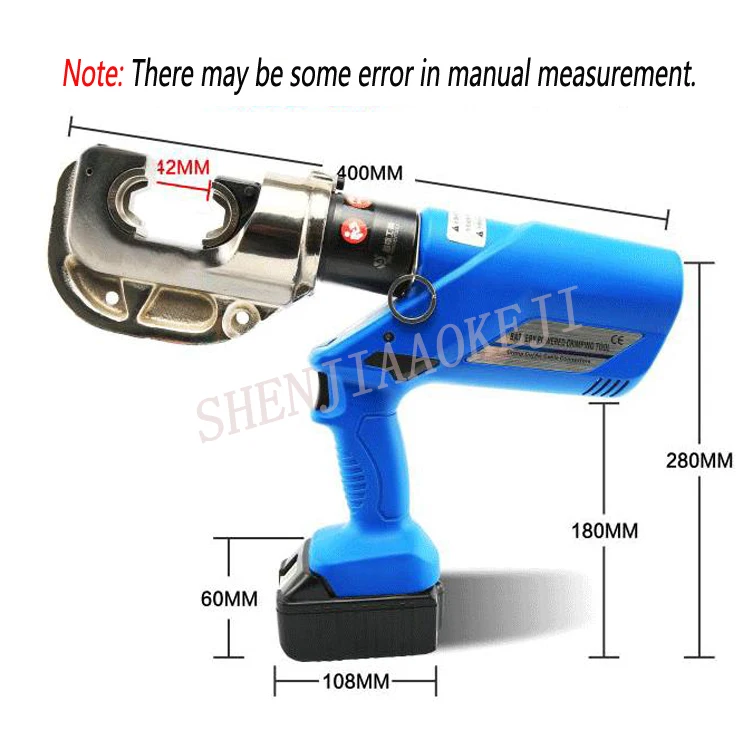 1 шт. HL-400 перезаряжаемые гидравлические плоскогубцы/18 в электрические гидравлические обжимные инструменты/питание от батареи обжимные провода 16-400мм2 120KN