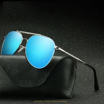 

Men Classic High Quality Pilot Sunglasses Aviation Frame Polarized Sun glasses For Men Driving UV400 Protection Oculos de sol