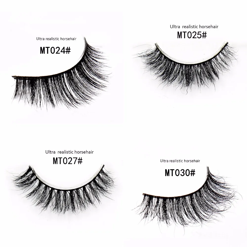 LEHUAMAO False Eyelashes Handmade Real Natural Horse Hair Lashes Thick Soft Eye Lashes Long Cross False Eyelash Extension MT005 LEHUAMAO False Eyelashes Handmade Real Natural Horse Hair Lashes Thick Soft Eye Lashes Long Cross False Eyelash Extension MT005
