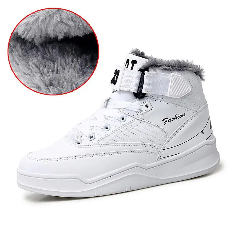 

2018 New Keep Warm Winter Men's Boots Male Lovers Wear Resistant Hombre Footwear Popular Winter Large Casual Big Size 35-46