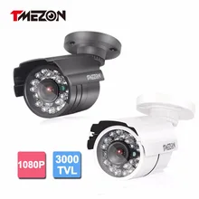 Tmezon AHD 3000TVL 2.0MP 1080P Camera Bullet Metal Home Security Surveillance CCTV Outdoor IR Night Vision 24Led Up to 20m/65ft
