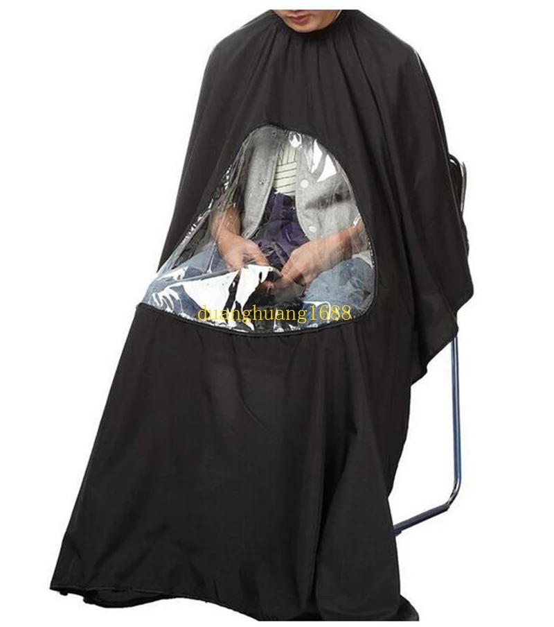 

Hot Black Professional Salon Barber cape Hairdresser Hair Cutting Gown cape Waterproof Cloth for barber Apron#324254