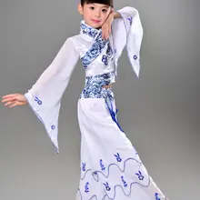 Детский костюм для классических танцев фарфоровая национальная танцевальная одежда шоу танцевальная одежда Yangko для детей