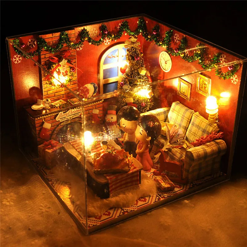 

Board Game Table Games Children Kids Doll Miniature House Kit Creative Room Box with Furniture Romantic Christmas Gift