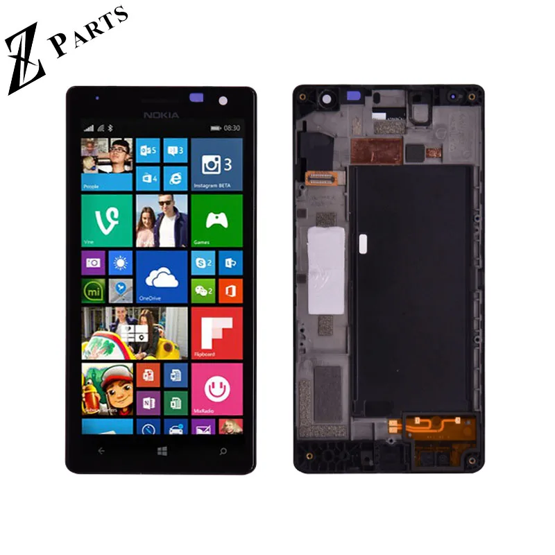 

Original For Nokia Lumia 730 LCD Display with Touch Screen Digitizer Assembly with frame Free Shipping