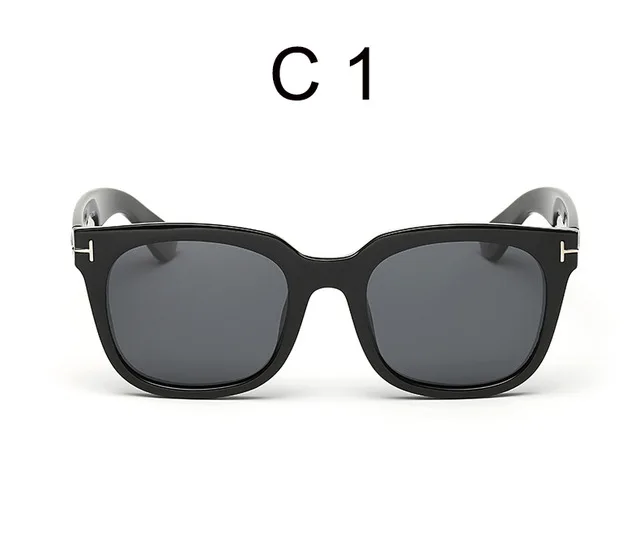 Горячая Распродажа, модные брендовые дизайнерские поляризационные солнцезащитные очки Tom, мужские женские солнцезащитные очки TF, UV400 Oculos masculino, мужские очки TR90 - Цвет линз: C1