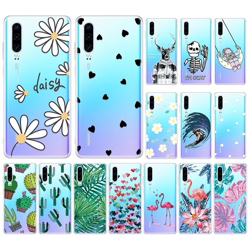 

Cute Animals TPU Phone Case For Huawei P20 P30 Mate 20 Lite Nova 4 Soft TPU Pattern Case For Huawei Honor 8X 10i 20i 10 Lite