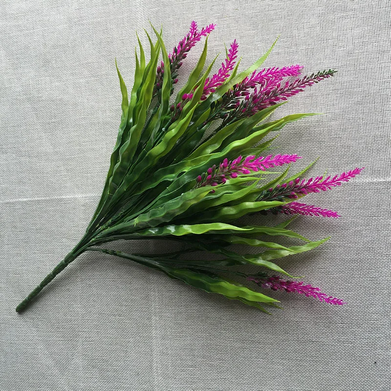 Buy 2pcs Silk flower Green Grass Greenery plant European Countryside Artificial