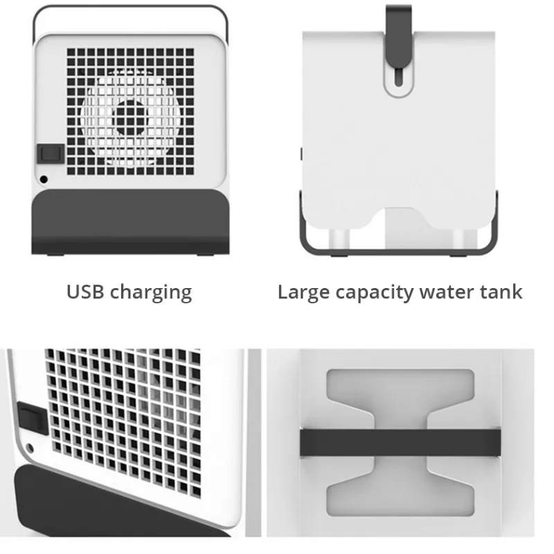 USB мини портативный кондиционер увлажнитель воздуха очиститель 7 цветов светильник Настольный вентилятор охлаждения воздуха вентилятор для офиса дома