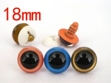Wholesale 60pcs Dolls Toys Safety Plastic Snap 18mm Plastic Safety Eyes mixed color
