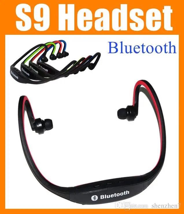 S9 Stereo Headset clone Sports Bluetooth Speaker Wireless Neckband Headphones InEar Earphone Hifi Music Player For iPhon |