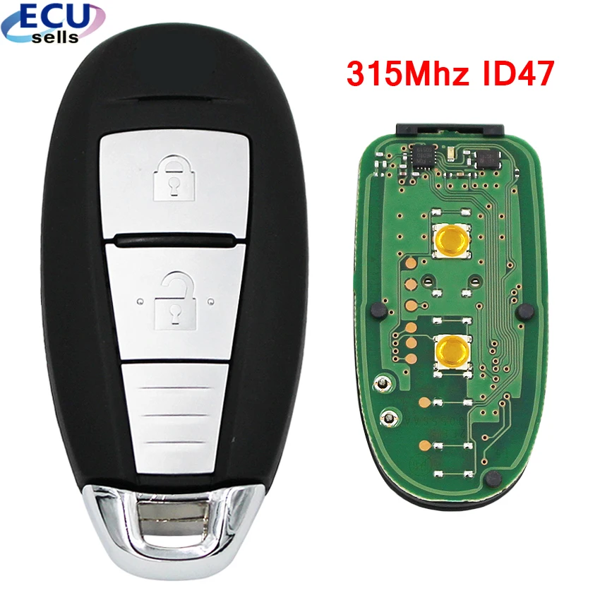

OEM Keyless Entry 2B Smart Key Card for Suzuki Vitara 315MHZ With 47 Chip Original Key With Logo