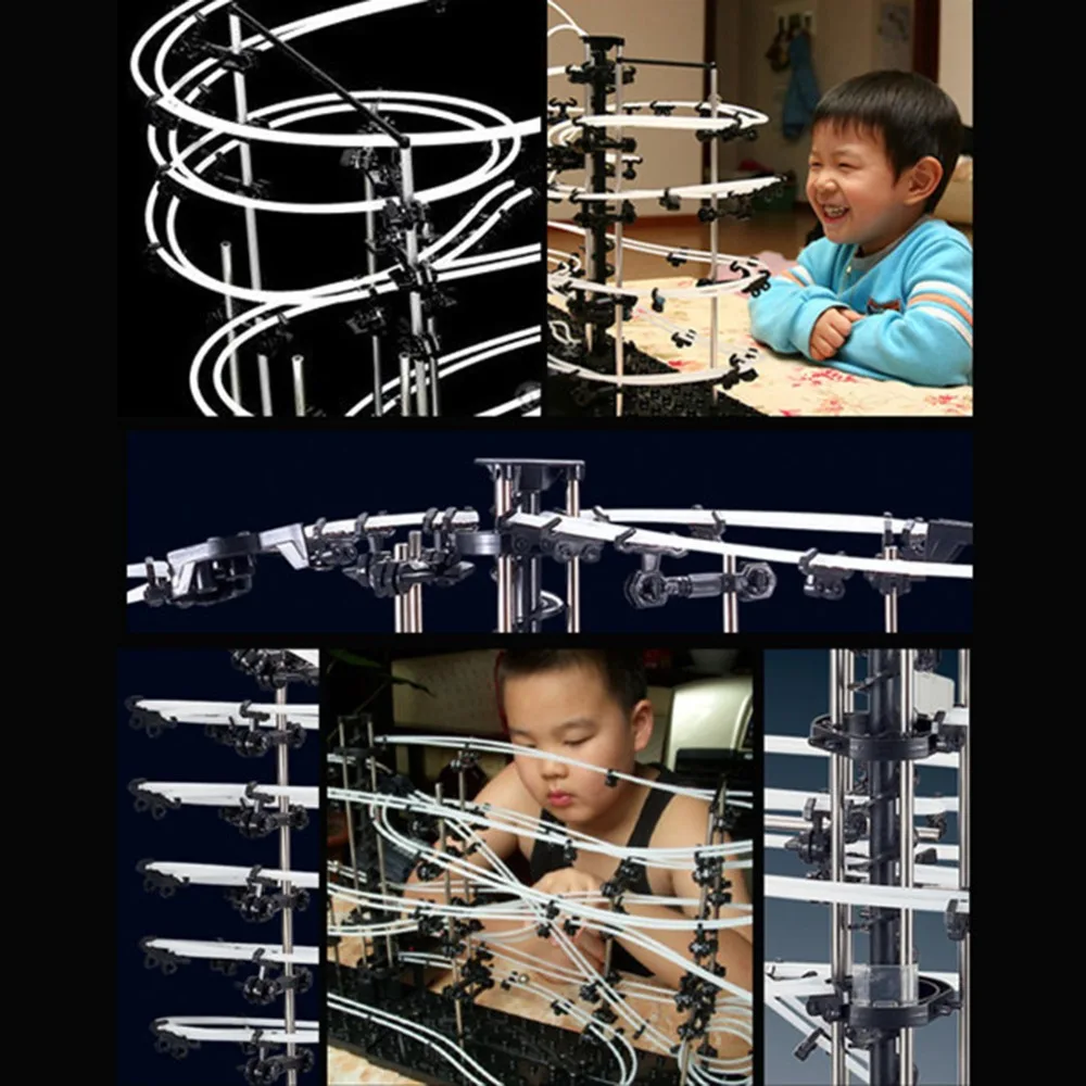 

SpaceRail Level 1 5000mm Marble Roller Coaster Steel Balls Spacewarp Glow Illuminate Choose