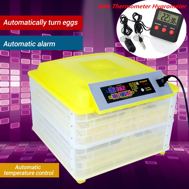 Buy 96pcs Automatic Egg Incubator China Digital Thermometer Hygrometer Egg