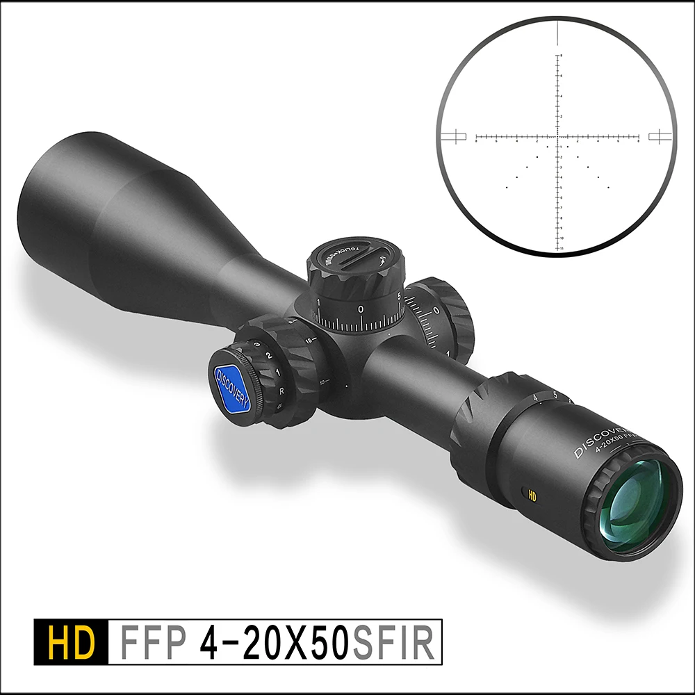 

Discovery HD 4-20X50 SFIR FFP IR-MIL First Focal Plane Hunting Tactical Shooting riflescope Illumination rifle scope sunshade