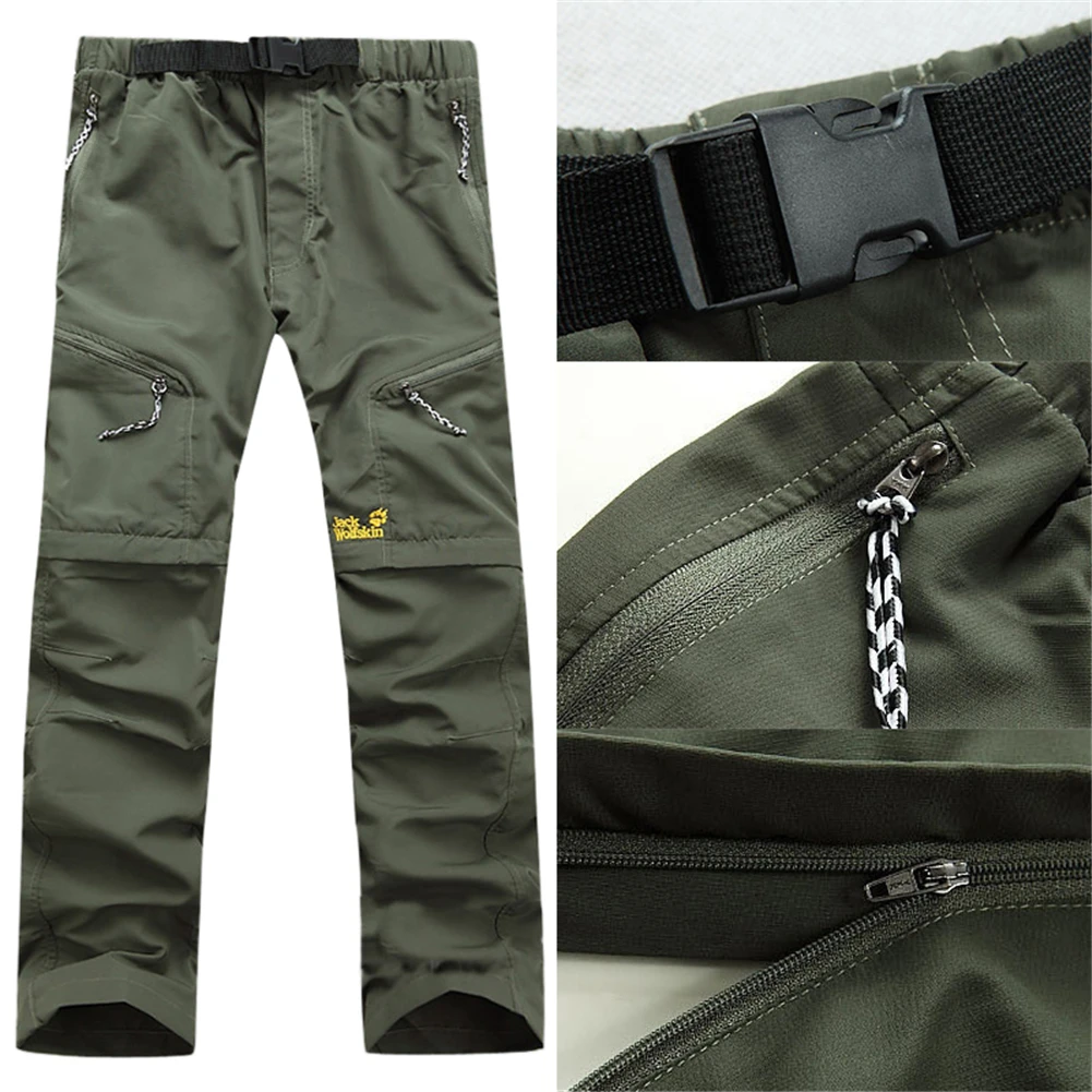 Outdoor Trekking Hiking Mountain Pants Mens Sport Climbing Hunting Fishing Shorts Tactical Trousers Male Women