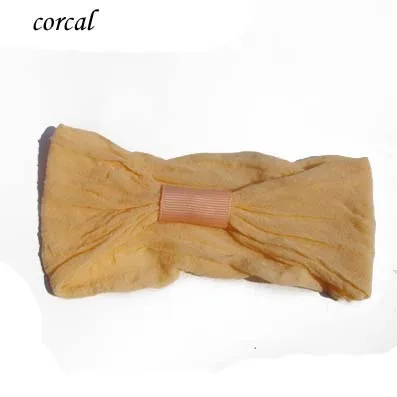 120 шт./лот 2,5 ''колготки головные повязки Детская повязка на голову аксессуар для волос; - Цвет: Coral