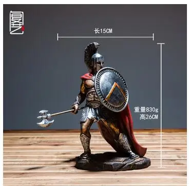 

Retro Knight ornaments in ancient Rome Spartan character model of ancient Greek Saddle Hand engraving Artwork Retro medieval