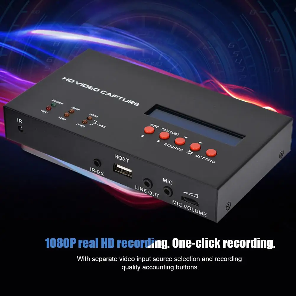 HD видео Захват коробка 1080P HDMI запись для HD камеры ТВ Игры ЕС 100-240 В