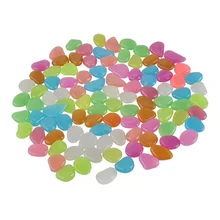Lawn Product Supplies Glow Dark Lighting Stones Outdoor Decor Pebble Rocks Beautiful light Garden Decorarion Products Supplies