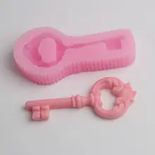 3D Retro key shape Silicone Mould Fondnant Cake Decorating Tools Handmade resin clay jewelry pendant craft mold DIY tools