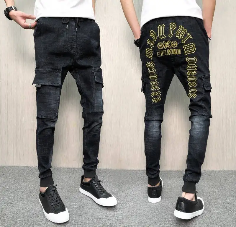 New stretch jeans, men's and Korean 