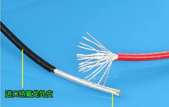 

Teflon silver plated cable and signal cable (diameter: about 2.1mm) 5meters