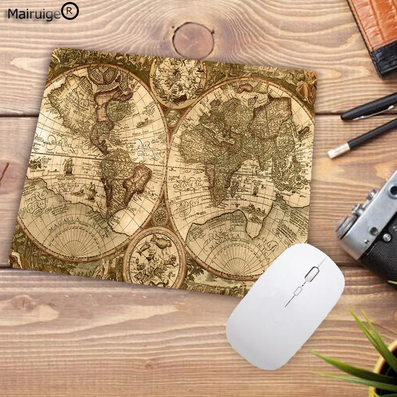 Mairuige, карта старого мира, коврик для мыши, новинка, 18X22 см, коврик для мыши, notbook, компьютерный коврик для мыши, игровой коврик для мыши, коврик для геймера - Цвет: 22X18CM