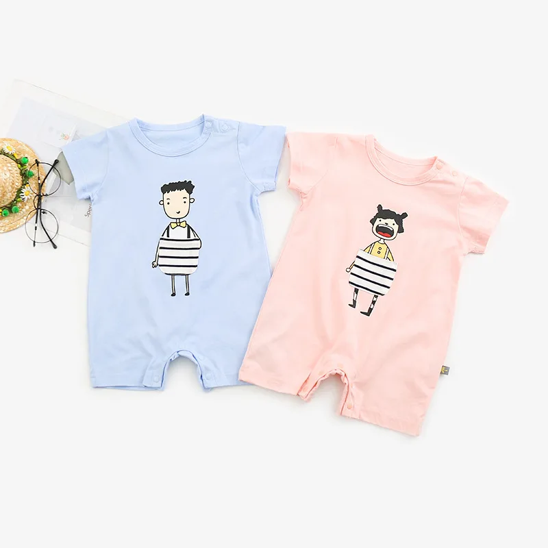 

Baby's Clothes Cartoon Short Sleeve Romper Summer 2019