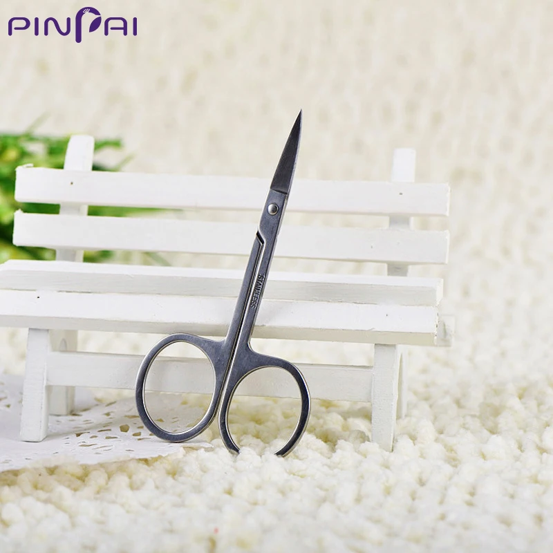 

Professional 2PCS Stainless Steel Nail Scissors Manicure Scissors Eyebrow Nose Hair Nail Art Cuticle Curved Scissors Makeup Tool