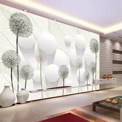 Beibehang заказ обои 3D фото фрески Одуванчик цветок мяч ТВ задний план обои для стен papel де parede