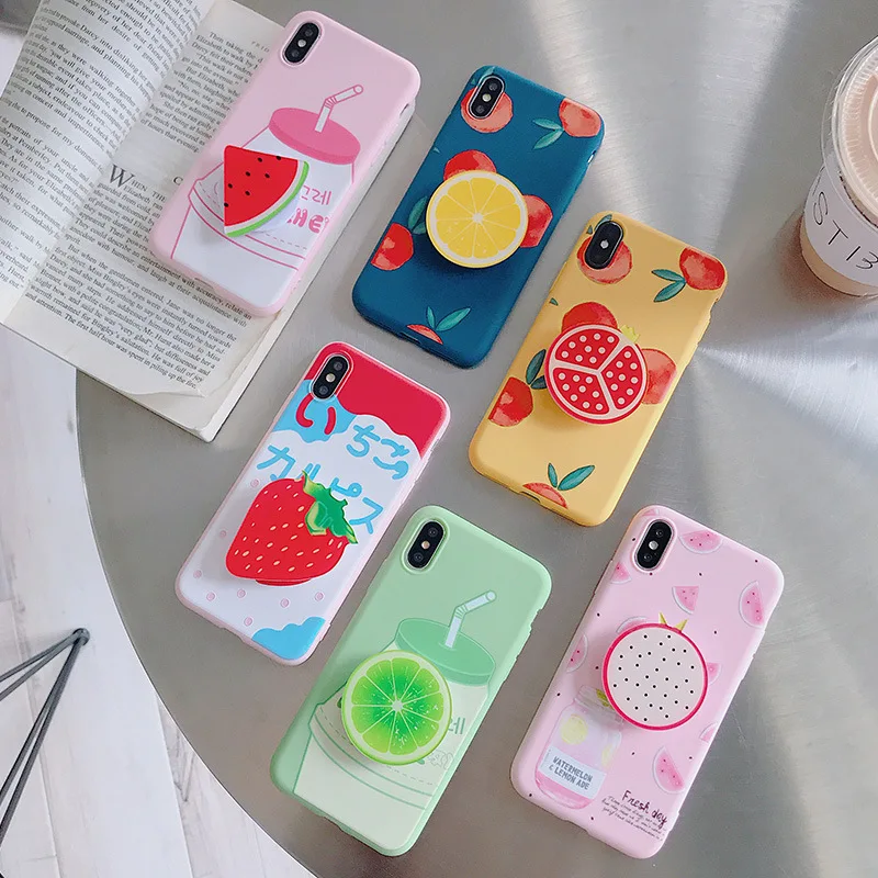 

Iphone 7 Plus case iphone 8 Plus Cover Case Cute Cartoon Fruit Food Animal Pattern Soft TPU Silicon Case For Girls