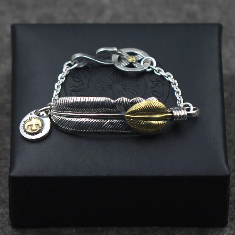 

Takahashi copper couple Bracelet S925 bird feathers sterling silver jewelry wholesale