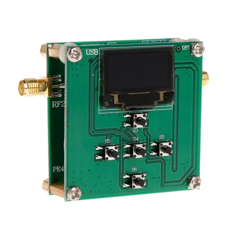 PE43702 31 75 дБ Цифровой RF модуль аттенюатора 9K 4GHz 0 25 dB шаговый точность с OLED для