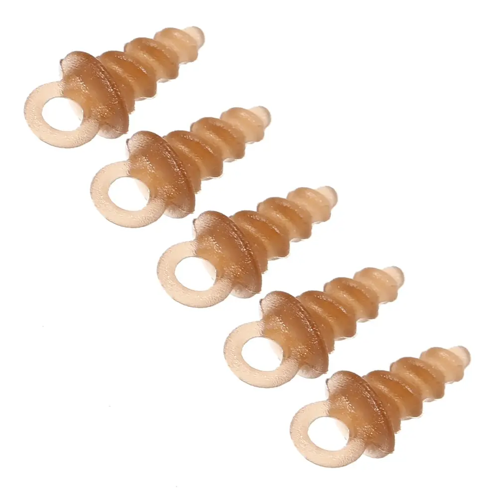 

Fishing Bait Peg Holder Bait Screw Connector Carp Fishing Accessories 30/50/100PCS Plastic Boilies Stopper Pellet Stop Screw
