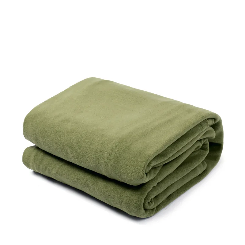 Спортивная верхняя одежда палатка кровать теплый флис плюс один спальный конверт сумки лайнер Slaapzak - Цвет: Double velvet Dgreen